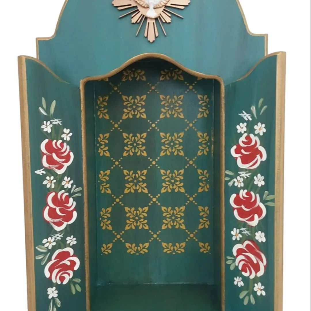 Oratório Capela Para Imagens De Até 22cm- Coleção Congonhas - Azul Barroco - foto 4