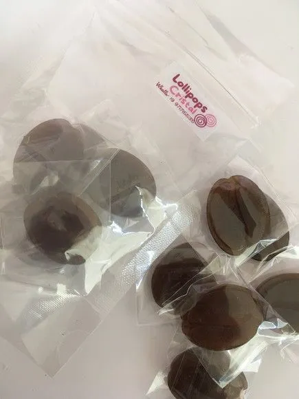 Balinhas Café com Laranja - feito à mão por Lollipops Cristal