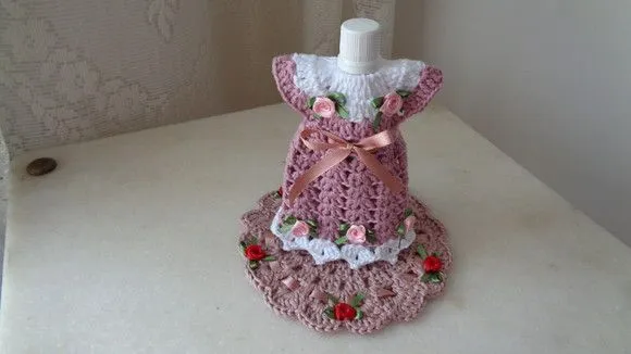 Capa para Adoçante Vestidinho Rosa Velho - foto 2