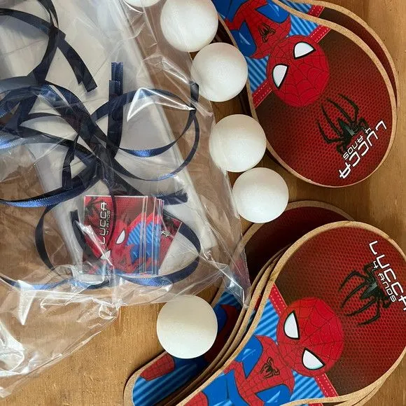 Raquete Ping Pong - Homem Aranha - feito à mão por Mi Papelaria Criativa