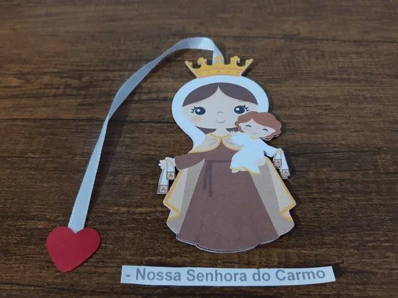 Marcador de Página 13 cm - Nossa Senhora do Carmo - foto 2