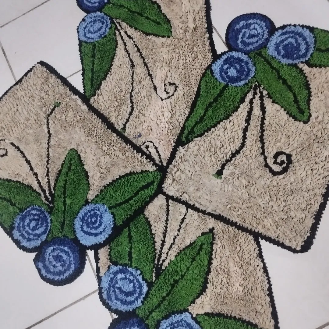 jogos de tapetes de banheiro e  de cozinha frufru - foto 4