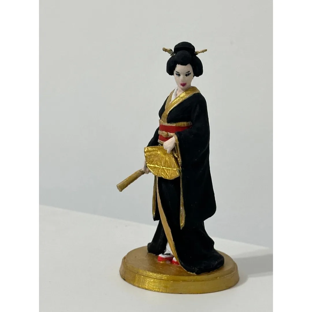 Gueisha Japonesa - artesanato de Milideiasjp