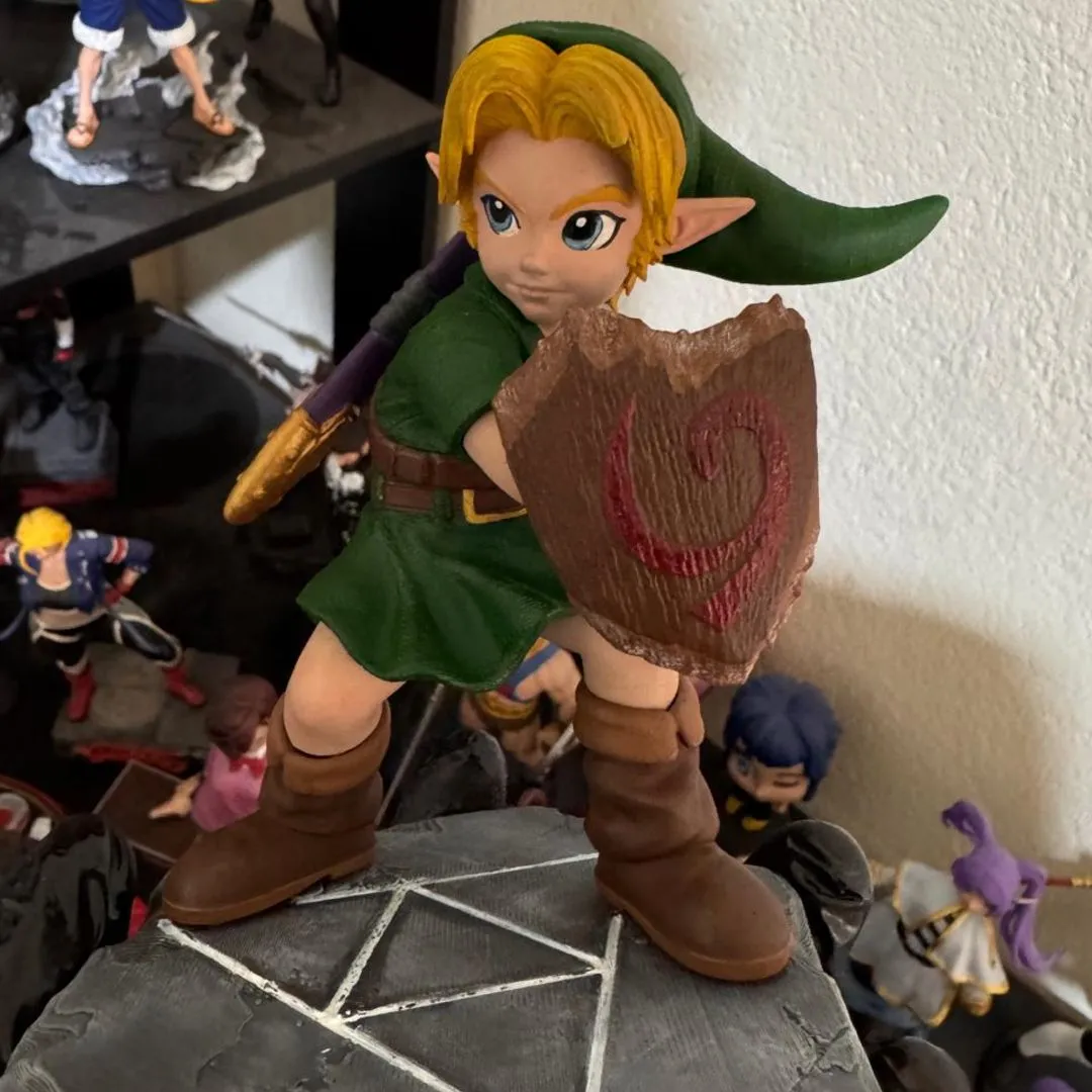Boneco Action figure link zelda ocarina of time nintendo 64 A pronta Entrega - foto 2