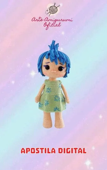 Alegria Divertidamente - Amigurumi - feito à mão por Arte Amigurumi Oficial