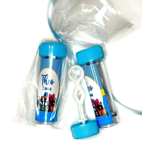 Bolinha de Sabão Pocoyo Personalizada - artesanato feito à mão por Mi Papelaria Criativa