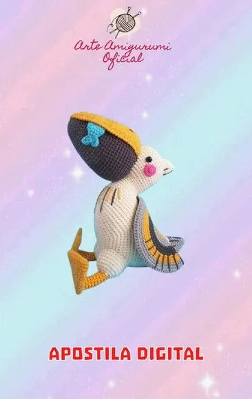 Receita Pelicano - Amigurumi - artesanato feito à mão por Arte Amigurumi Oficial
