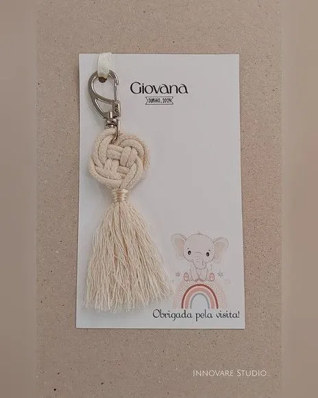 Chaveiro Macramé - Maternidade - foto 4