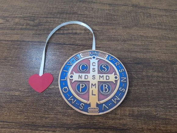 Marcador de Página 7 cm - Medalha de São Bento Cor - foto 2