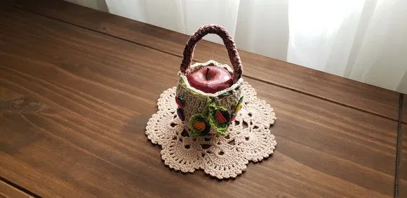 Capa de Crochê para Frutas - Marfim - foto 2