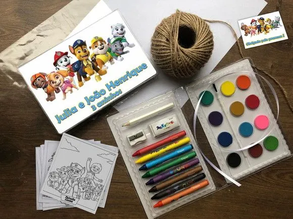Estojinho Patrulha Canina Personalizado - artesanato feito à mão por Mi Papelaria Criativa