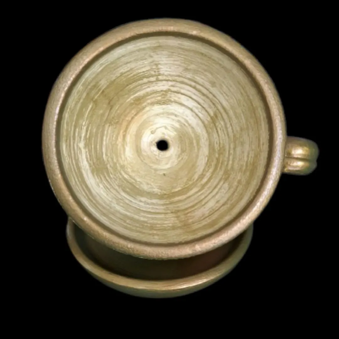 Vaso de Planta Tipo Xícara de Cerâmica Tamanho Médio Artesanal Cacatua - foto 3