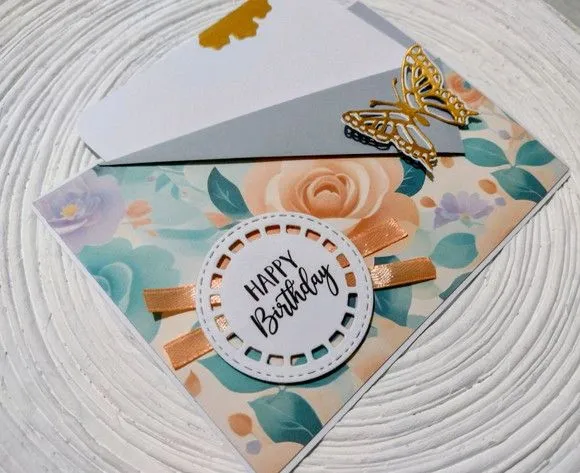 Cartão de Aniversário Primavera Delicada - foto 4