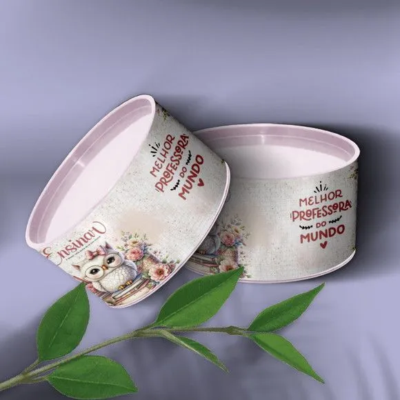 Tubo Lata - Dia do Professor Personalizada - artesanato feito à mão por Mi Papelaria Criativa
