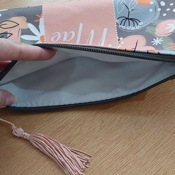 Necessaire Slim - Floral - artesanato feito à mão por Innovare Studio