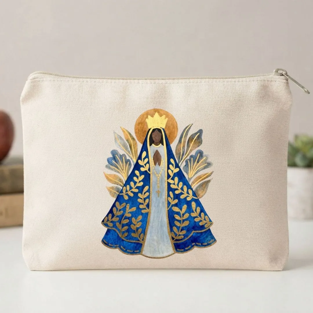 Nécessaire de algodão 15x20 cm Nossa Senhora Aparecida - foto 2