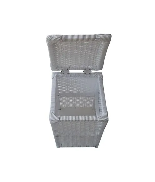 Cesto Roupa Sintético Branco 30x30x60 - foto 3