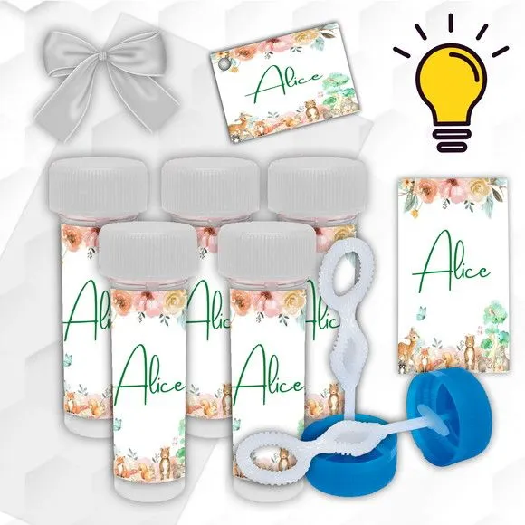Bolinha de Sabão Casamento Personalizada - artesanato feito à mão por Mi Papelaria Criativa