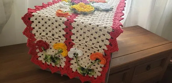 Toalha para Microondas em Crochê Floratta - foto 4