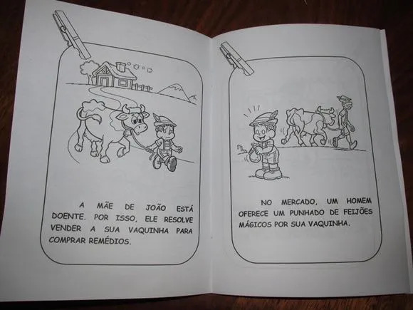 Revista colorir João pé de feijão 14x10 - foto 2