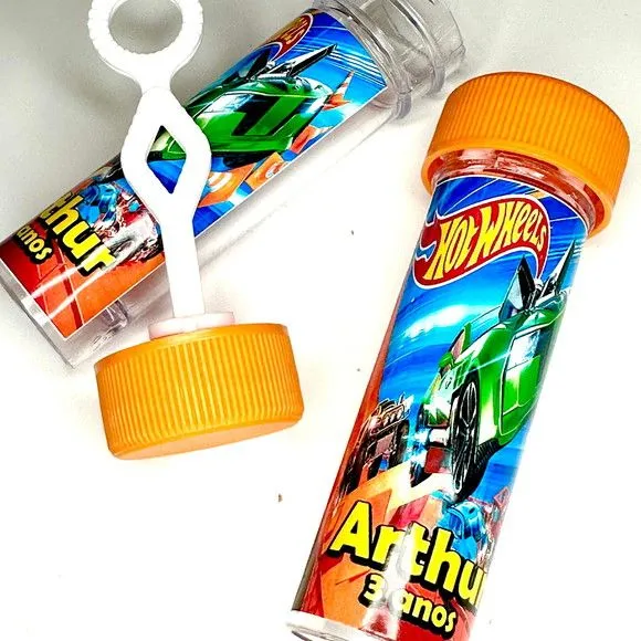 Bolinha de Sabão Hotwheels Personalizada - artesanato feito à mão por Mi Papelaria Criativa