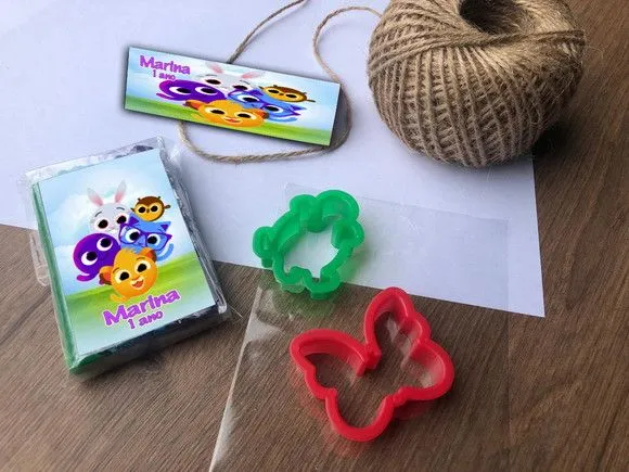 Massinha Modelar Bolo Fofos Personalizada - feito à mão por Mi Papelaria Criativa