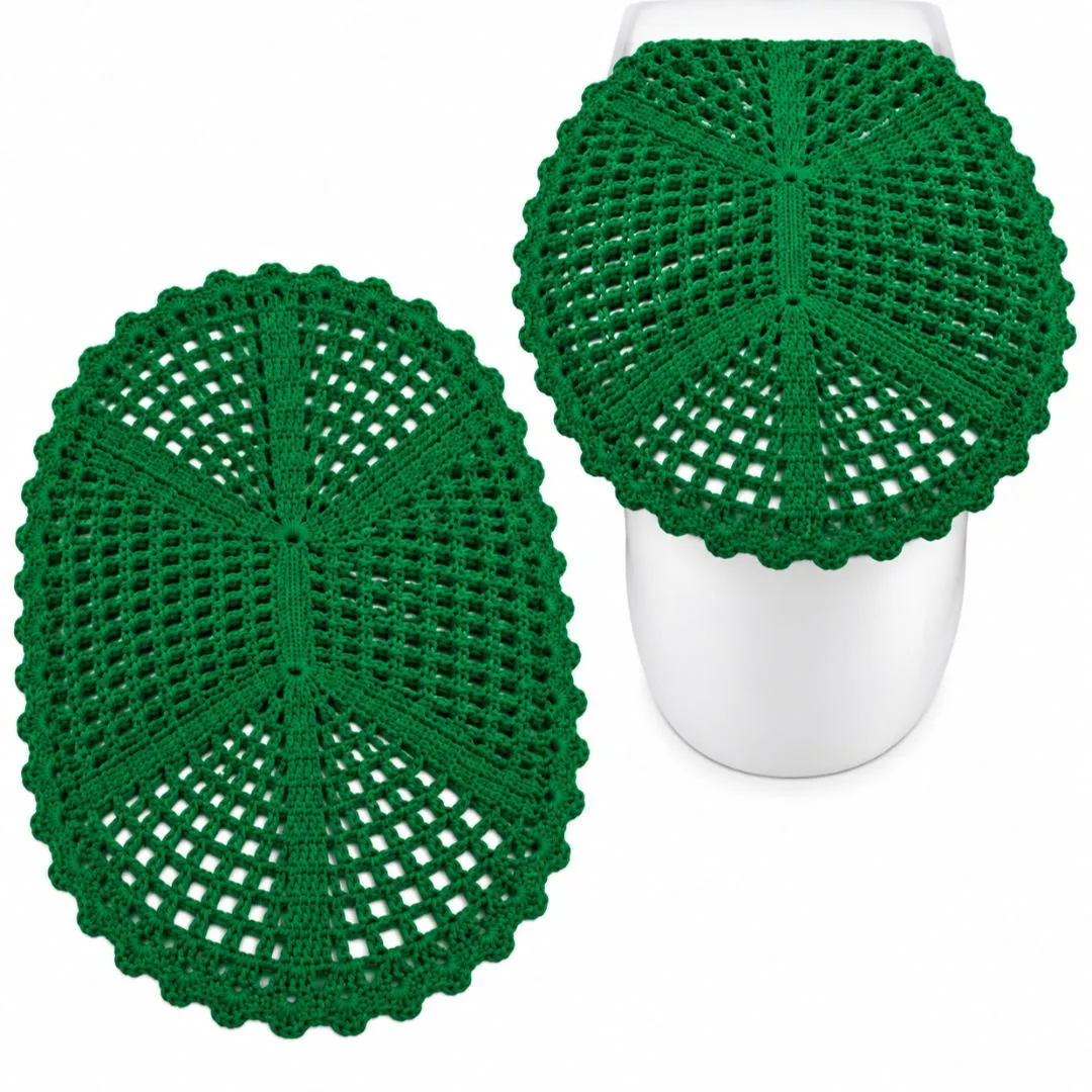 Jogo de banheiro em crochê 2 peças - foto 3