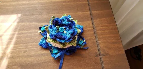 Capa para Tampa Pote 500g em Crochê Pacífico Azul (unid.) - foto 5