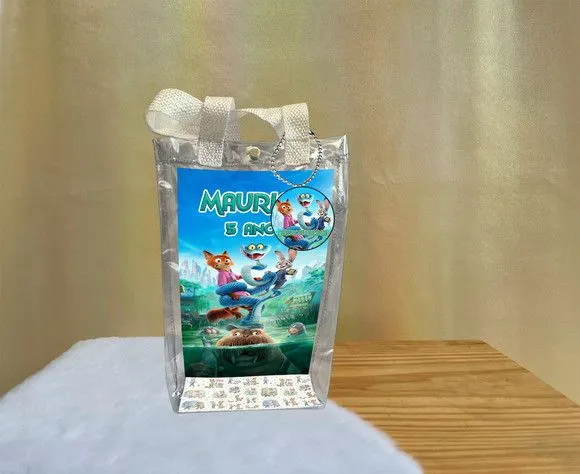 Sacola Transparente Zootopia Personalizado - artesanato de Artmanha Lembrancinhas