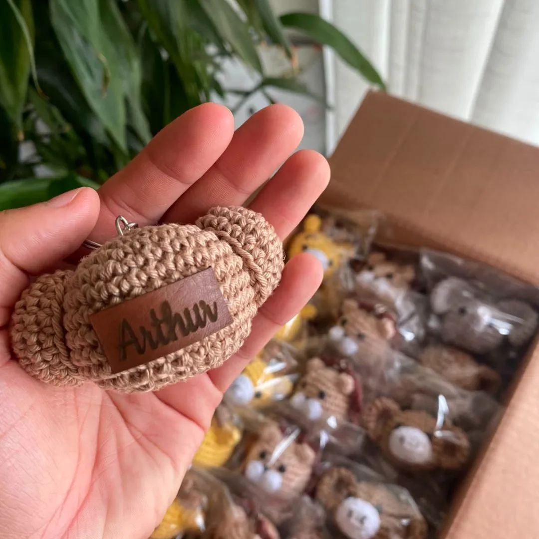 Chaveiro safari de Crochê Personalizado com Nome | Amigurumi - foto 6