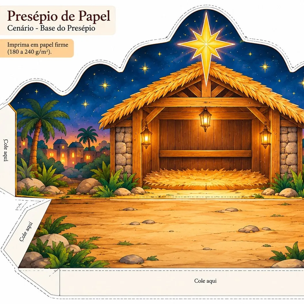 Presépio de papel (+ lindo brinde) - foto 4