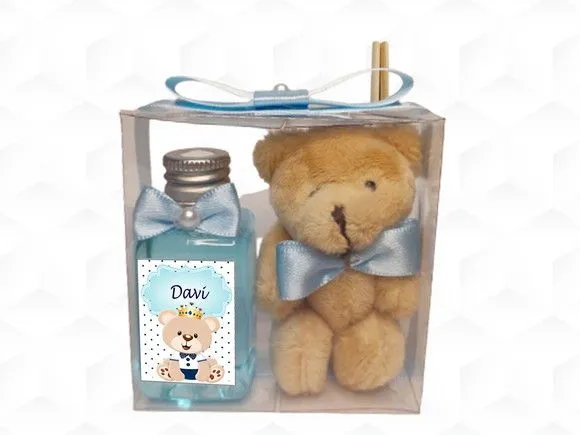 Aromatizador com Ursinho Personalizado - artesanato feito à mão por creativitybynina