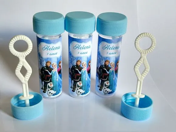 Bolinha de Sabão Frozen Personalizada - foto 2
