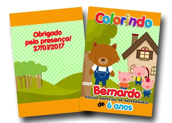 revista lobo mau 3 porquinhos 14x10 - artesanato de PAPCRIE