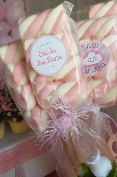 Marshmallow Personalizado - feito à mão por Mi Papelaria Criativa