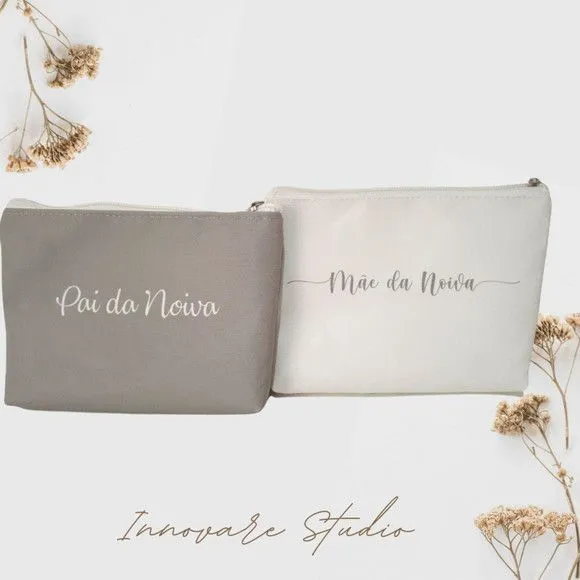 Necessaire personalizada - Casamento - artesanato feito à mão por Innovare Studio