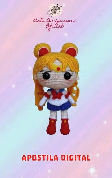 Receita Sailor Moon Amigurumi - artesanato feito à mão por Arte Amigurumi Oficial