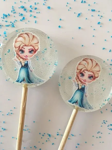Elza e Anna - Frozen - feito à mão por Lollipops Cristal