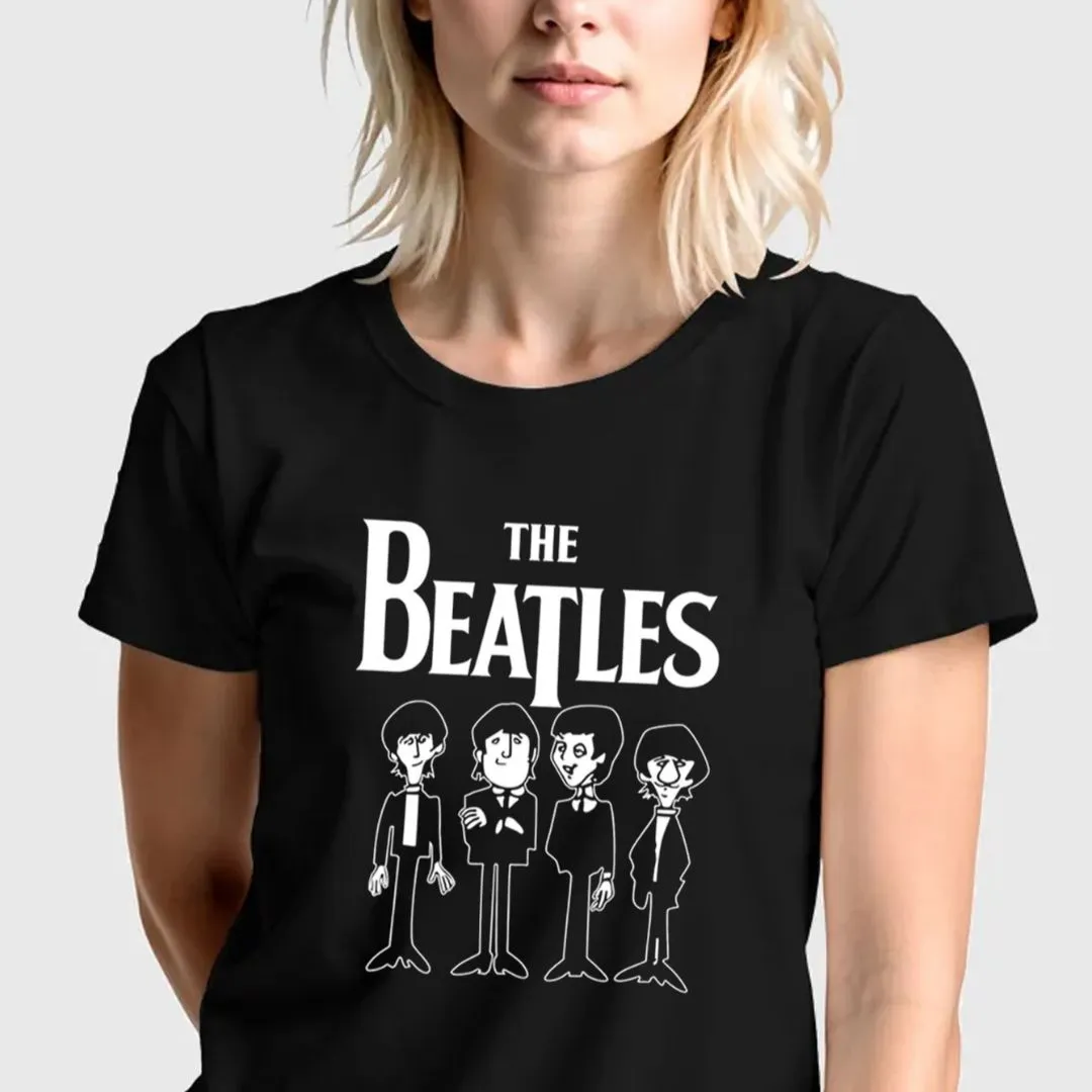 Camiseta Beatles desenho animado, estampa exclusiva, tamanhos unisex - foto 2