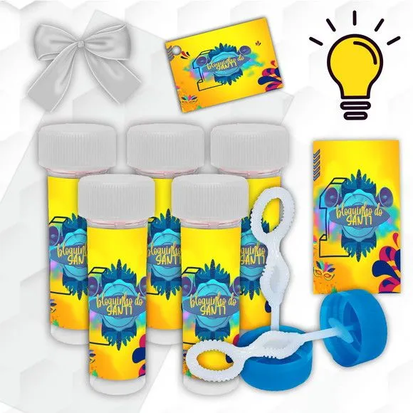 Bolinha de Sabão Carnaval Personalizada