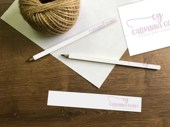 Lápis Personalizado - feito à mão por Mi Papelaria Criativa