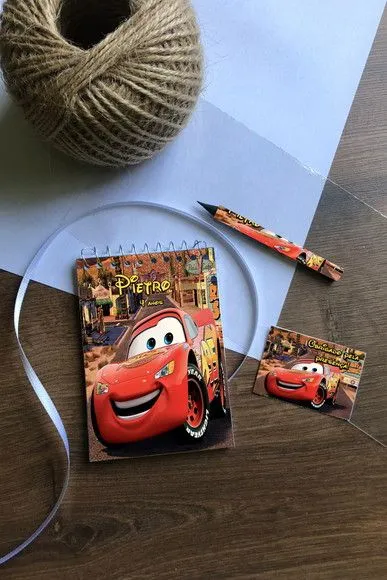 Bloquinho Carros Disney personalizado. - artesanato de Mi Papelaria Criativa