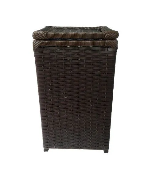 Cesto Roupa Sintético Argila 37x37x60 - artesanato de Mundo Urbano