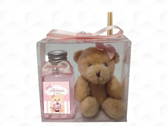 Aromatizador com Ursinha Personalizada - artesanato feito à mão por creativitybynina
