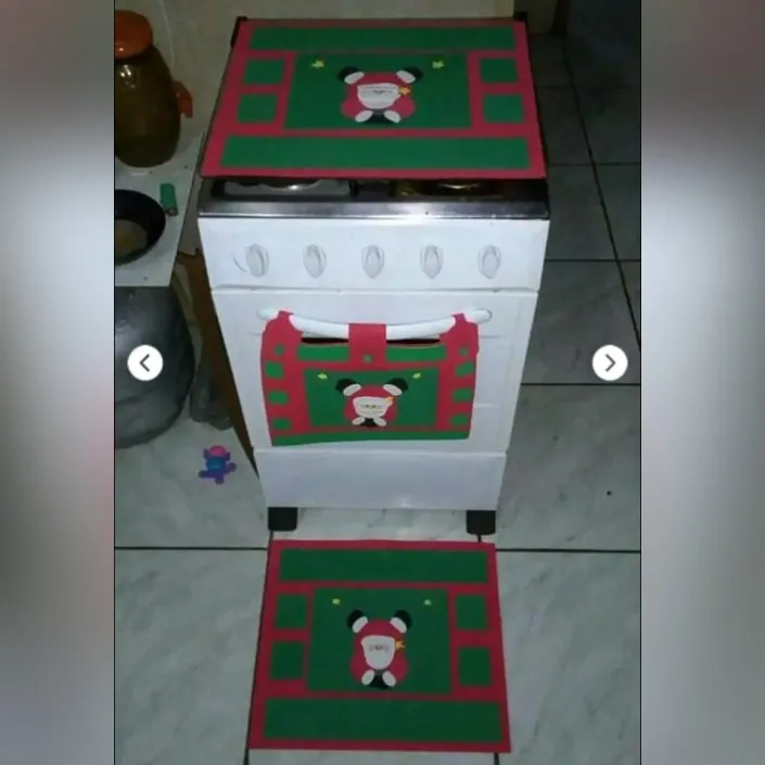 decoração fogão natalino