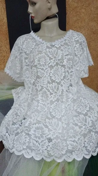 Bata de Renda e Saia de Renda - artesanato feito à mão por Ateliê Ofatemi