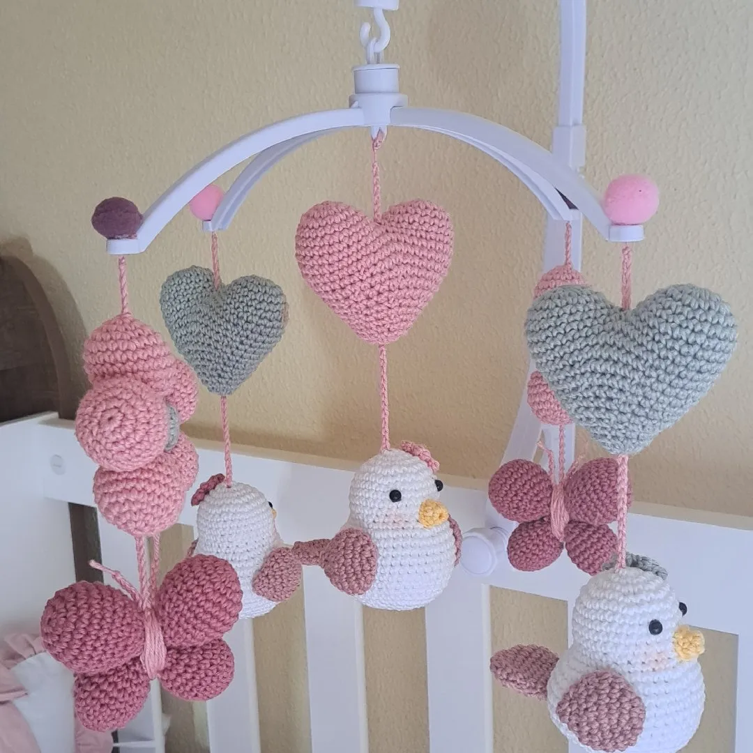 Móbile pássaros amigurumi - foto 7