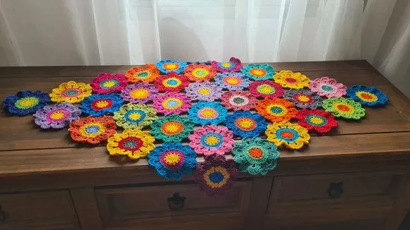 Centro de Mesa em Crochê Flor Japonesa - foto 2