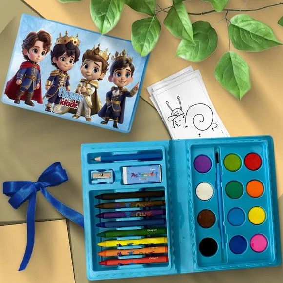 Estojo de Pintura - Príncipes Disney Personalizado - artesanato de Mi Papelaria Criativa