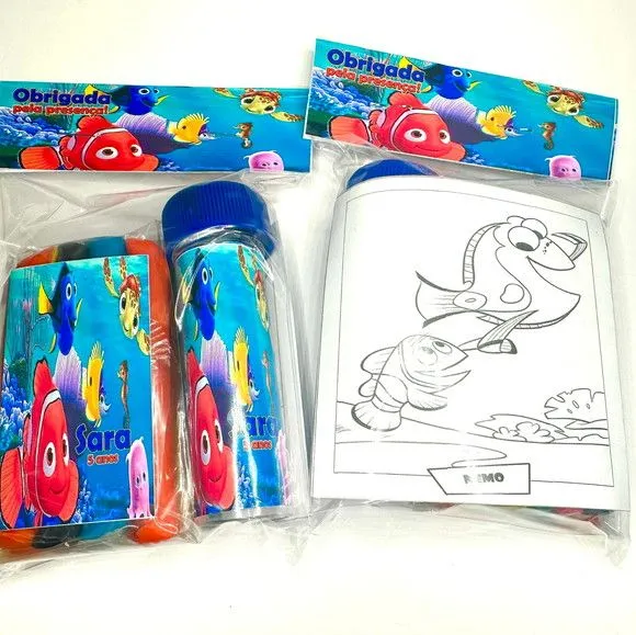 Kit Massinha + Giz + Bolha Nemo Personalizado - foto 2